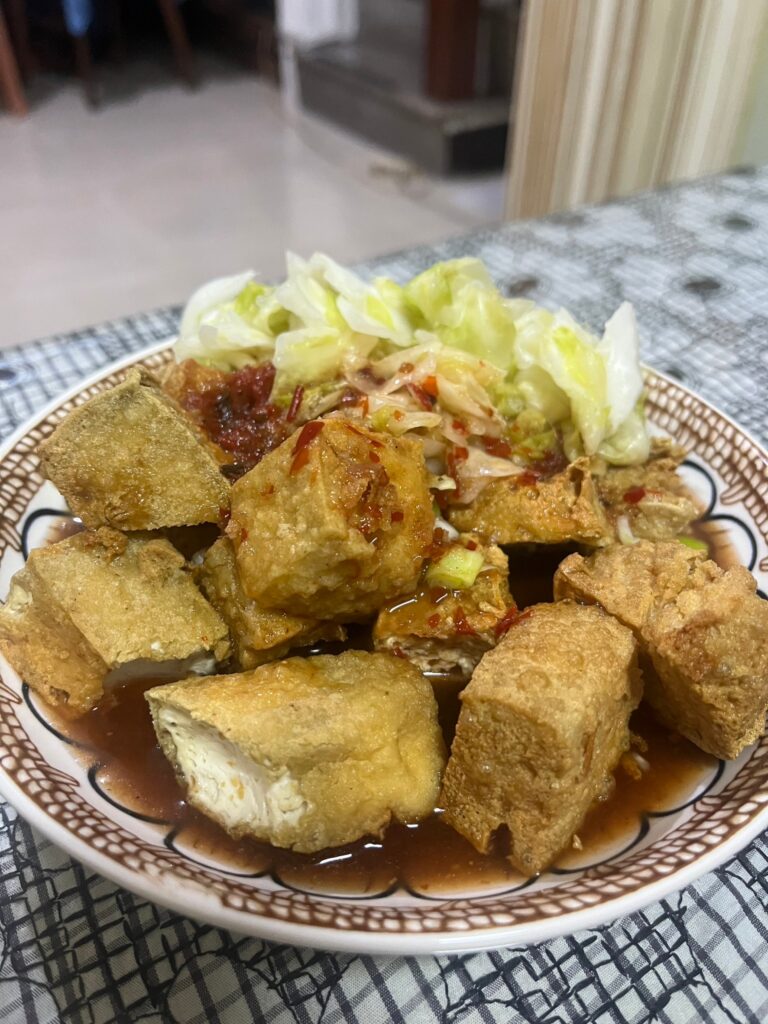 大份脆皮臭豆腐(加上獨門辣醬汁)